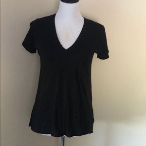 Lush Black Raw Edge T shirt